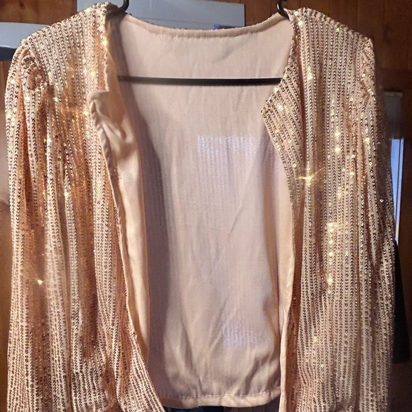 Sparkly gold suit for New Years NWOT - Picture 5 of 8